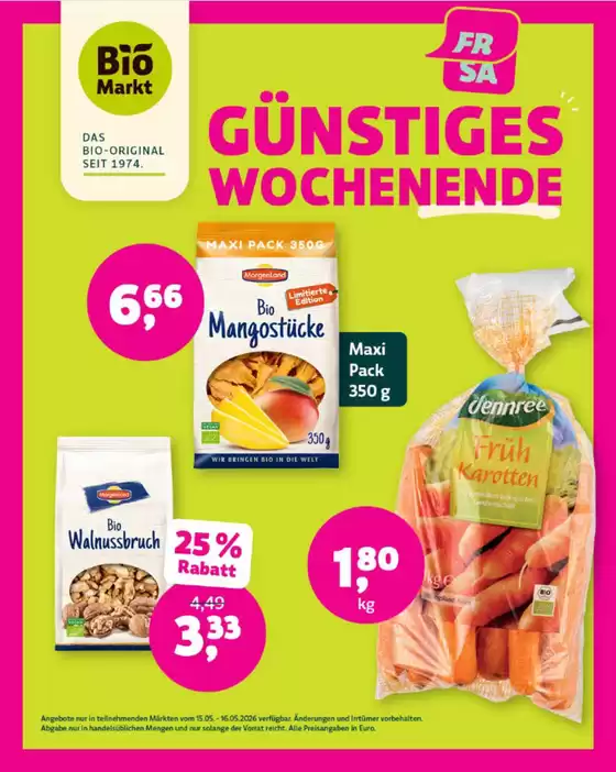 BioMarkt Katalog | Gunstiges Wochenende | 2026-05-15T00:00:00.000Z - 2026-05-16T00:00:00.000Z