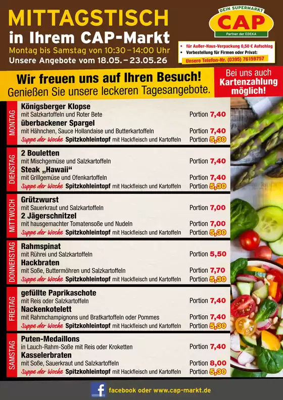 CAP Markt Katalog in Ulm | Attraktive Sonderangebote für alle | 2026-05-18T00:00:00.000Z - 2026-05-23T00:00:00.000Z