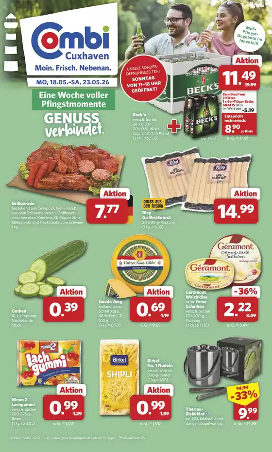 Combi Markt Katalog | Tolle Rabatte auf ausgewählte Produkte | 2026-05-18T00:00:00.000Z - 2026-05-23T00:00:00.000Z