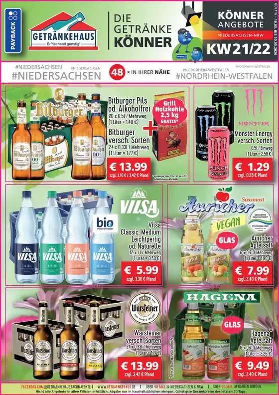 Getränkehaus Katalog | MEY West KW21 22 18.05.2026 30.05.2026 | 2026-05-18T00:00:00.000Z - 2026-05-30T00:00:00.000Z