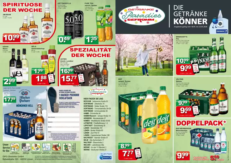 Getränkeparadies Gefromm Katalog | Getränkeparadies Gefromm flugblatt | 2026-05-18T00:00:00.000Z - 2026-05-23T00:00:00.000Z