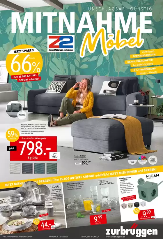 Zurbrüggen Katalog | Top-Angebote für Sparfüchse | 2026-07-01T00:00:00.000Z - 2026-07-31T00:00:00.000Z