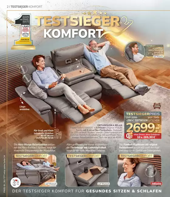 Polster Aktuell Katalog | Testsieger Komfort | 2026-05-18T00:00:00.000Z - 2026-05-31T00:00:00.000Z