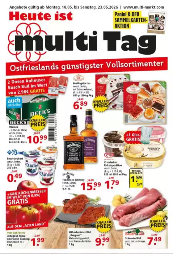 Multi  Markt Katalog | Ostfrieslands Gunstigster Vollsortimente- | 2026-05-20T00:00:00.000Z - 2026-05-23T00:00:00.000Z