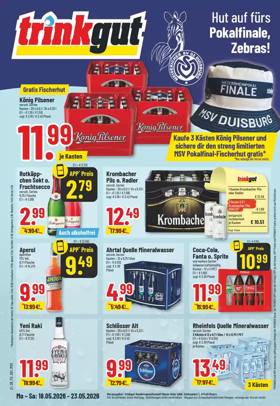 trinkgut Katalog | Attraktive Sonderangebote für alle | 2026-05-18T00:00:00.000Z - 2026-05-23T00:00:00.000Z
