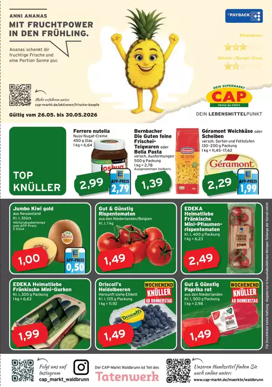 CAP Markt Katalog | Jetzt sparen mit unseren Deals | 2026-05-26T00:00:00.000Z - 2026-05-30T00:00:00.000Z
