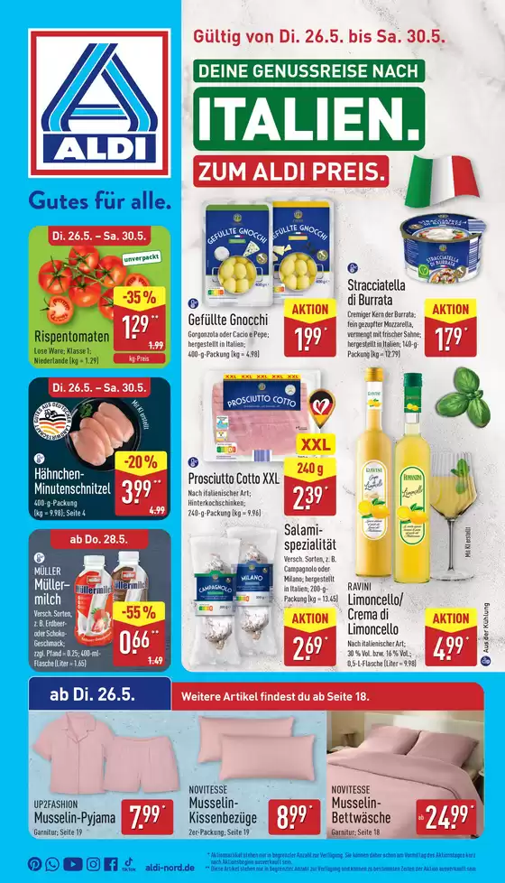 Aldi Nord Reisen Katalog | Tolles Angebot für alle Kunden | 2026-05-26T00:00:00.000Z - 2026-05-30T00:00:00.000Z