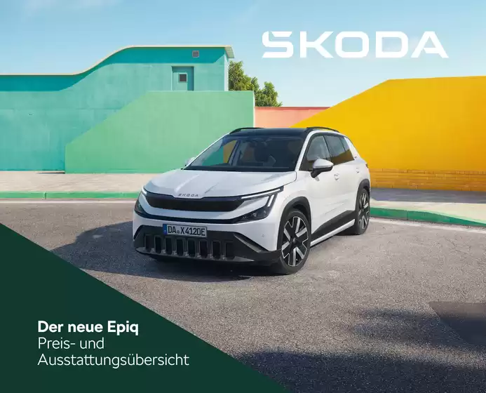 Škoda Katalog | Der neue 100 elektrische Škoda Epiq | 2026-05-21T00:00:00.000Z - 2027-05-21T00:00:00.000Z