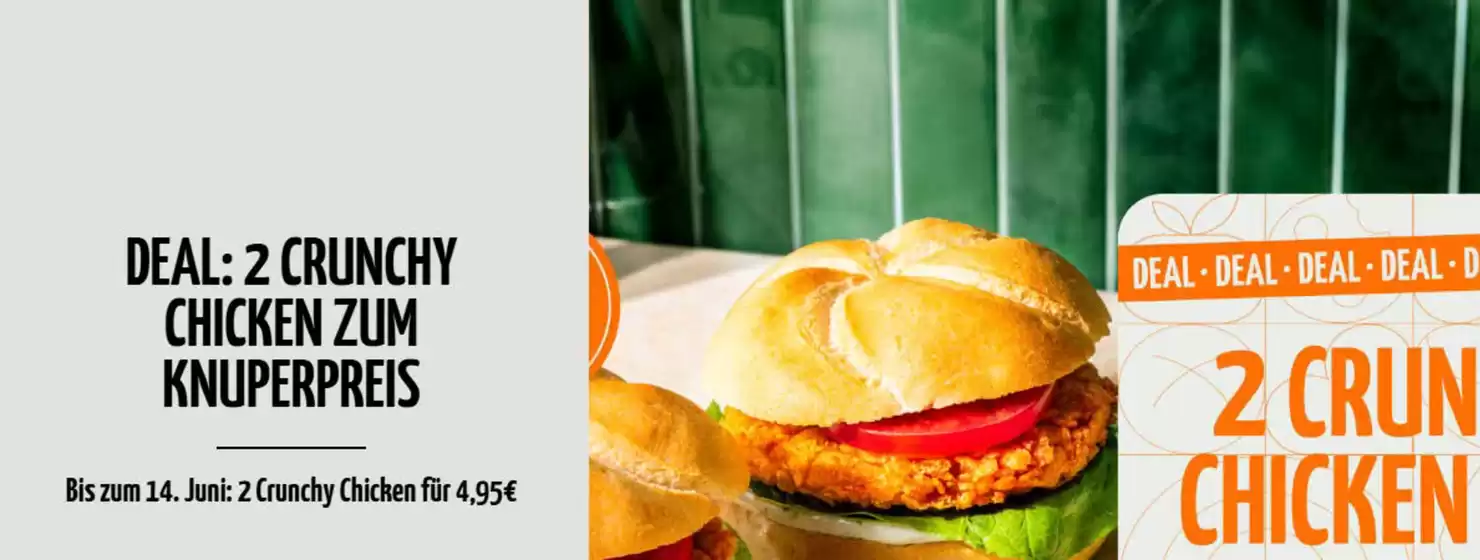 BackWerk Katalog | Deal: 2 Crunchy Cichken Zum Knuperpreis | 2026-05-22T00:00:00.000Z - 2026-06-14T00:00:00.000Z