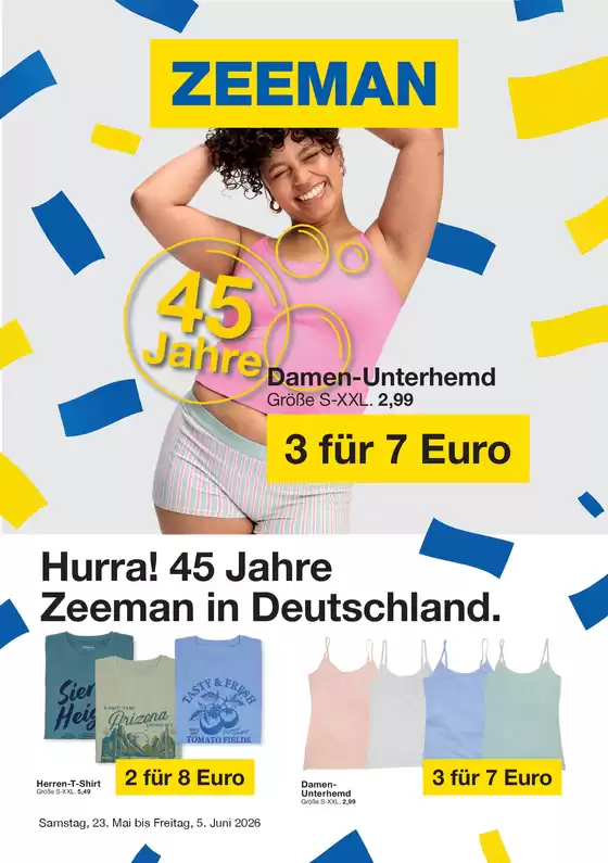 Zeeman Katalog | Hurra! 45 Jahre Zeeman In Deutschland | 2026-05-22T00:00:00.000Z - 2026-06-05T00:00:00.000Z