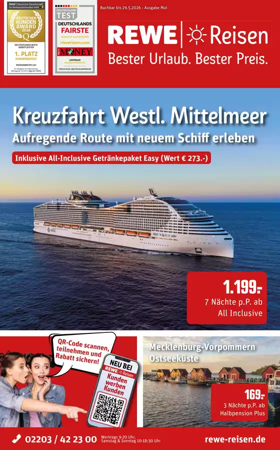 Netto Reisen Katalog in Welden | REWE Reisen Prospekt 2026 05 komprimiert | 2026-05-23T00:00:00.000Z - 2026-05-29T00:00:00.000Z