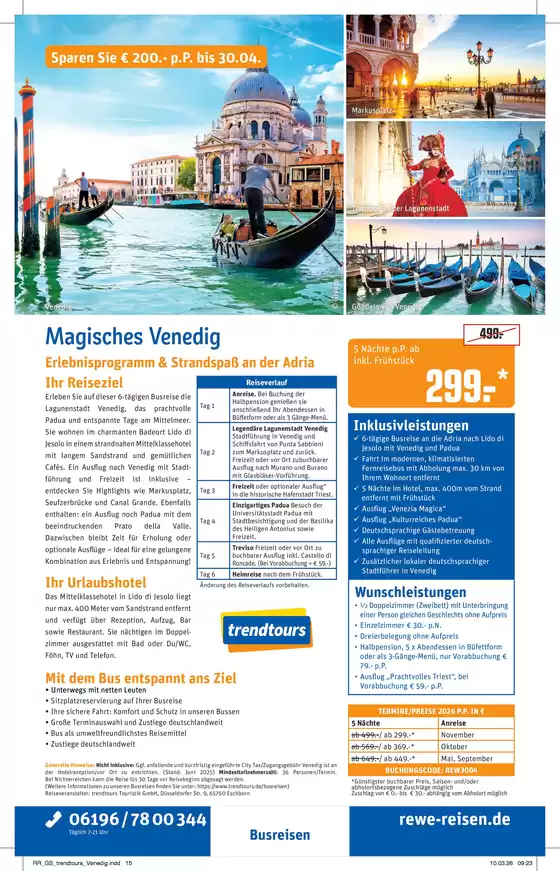Netto Reisen Katalog | REWE Reisen Prospekt 2026 04 Busreise Magisches Venedig | 2026-05-01T00:00:00.000Z - 2026-11-30T00:00:00.000Z