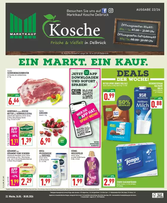 Marktkauf Katalog | Rabatte und Aktionen | 2026-05-26T00:00:00.000Z - 2026-05-30T00:00:00.000Z