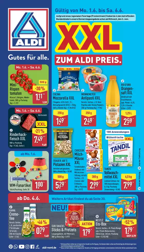 Aldi Nord Reisen Katalog | Jetzt sparen mit unseren Deals | 2026-06-01T00:00:00.000Z - 2026-06-06T00:00:00.000Z
