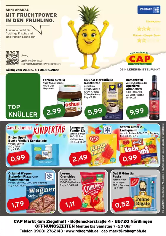 CAP Markt Katalog in Winningen | Jetzt sparen mit unseren Deals | 2026-05-26T00:00:00.000Z - 2026-05-30T00:00:00.000Z
