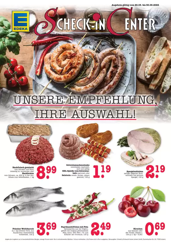 Scheck-in-Center Katalog | Tolle Rabatte auf ausgewählte Produkte | 2026-05-28T00:00:00.000Z - 2026-05-30T00:00:00.000Z