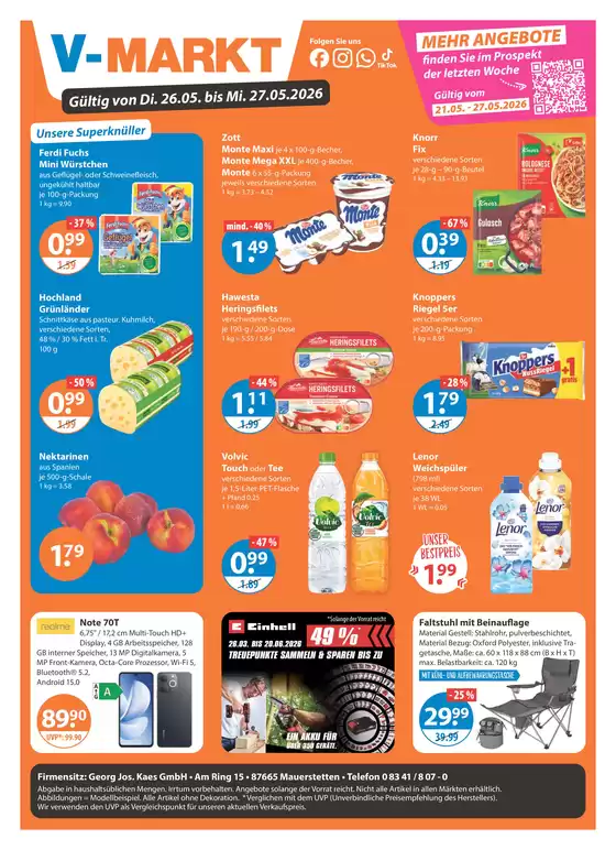 V Markt Katalog | Unsere besten Schnäppchen | 2026-05-26T00:00:00.000Z - 2026-05-27T00:00:00.000Z