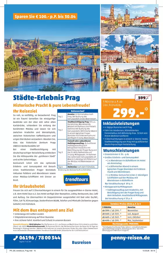 Penny Reisen Katalog | PENNY Reisen Prospekt 2026 04 Busreise Staedte Erlebnis Prag | 2026-05-01T00:00:00.000Z - 2026-11-30T00:00:00.000Z