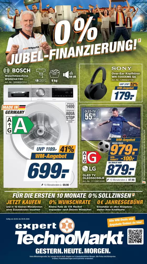 Expert  Technomarkt Katalog | 0% JUBEL-FINANZIERUNG! | 2026-05-25T00:00:00.000Z - 2026-05-30T00:00:00.000Z