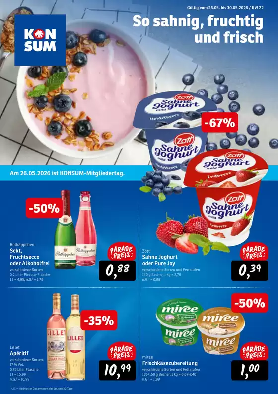 KONSUM Katalog | KONSUM DRESDEN Angebote der Woche KW22 2026 2 | 2026-05-26T00:00:00.000Z - 2026-05-30T00:00:00.000Z