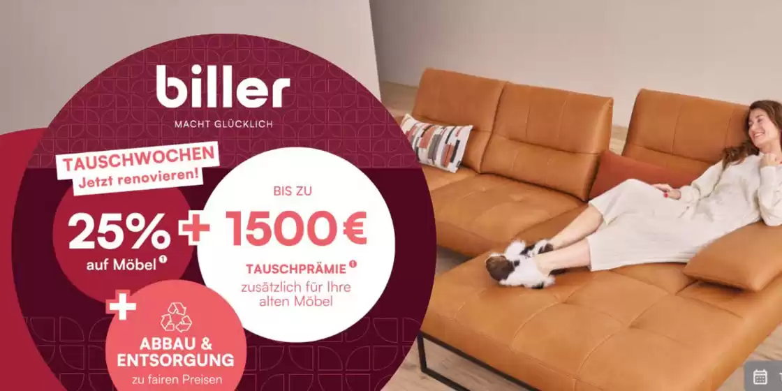 Möbel biller Katalog | Tauschwochen Jetzt Renovieren! | 2026-05-26T00:00:00.000Z - 2026-06-10T00:00:00.000Z