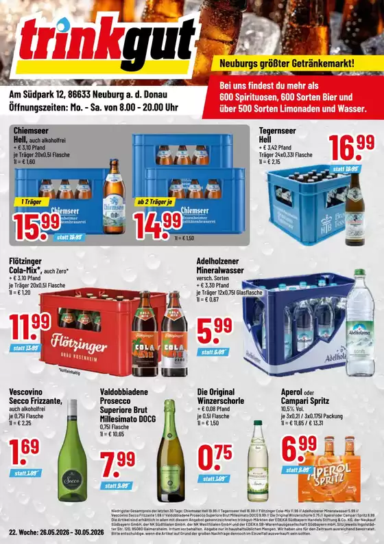 trinkgut Katalog | Exklusive Schnäppchen | 2026-05-26T00:00:00.000Z - 2026-05-30T00:00:00.000Z