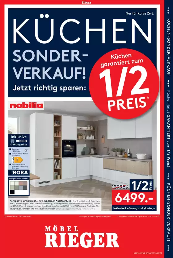 Möbel Rieger Katalog | Aktuelle Sonderaktionen | 2026-05-28T00:00:00.000Z - 2026-06-09T00:00:00.000Z