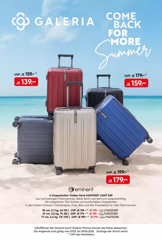 Galeria Karstadt Kaufhof Katalog | Galeria Karstadt Kaufhof Angebote | 2026-05-27T00:00:00.000Z - 2026-06-09T00:00:00.000Z