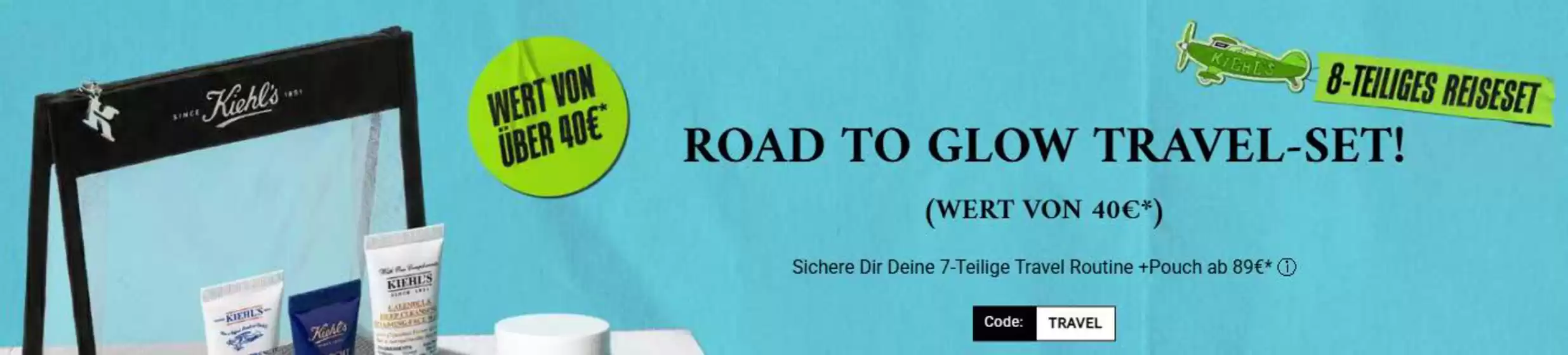 Kiehl's Katalog | Road To Glow Travel-Set! | 2026-05-28T00:00:00.000Z - 2026-06-10T00:00:00.000Z