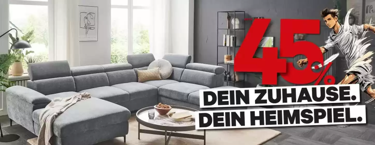 Kabs Polsterwelt Katalog in Esens | 45% Dein Zuhause. Dein Heimspiel. | 2026-05-29T00:00:00.000Z - 2026-06-14T00:00:00.000Z