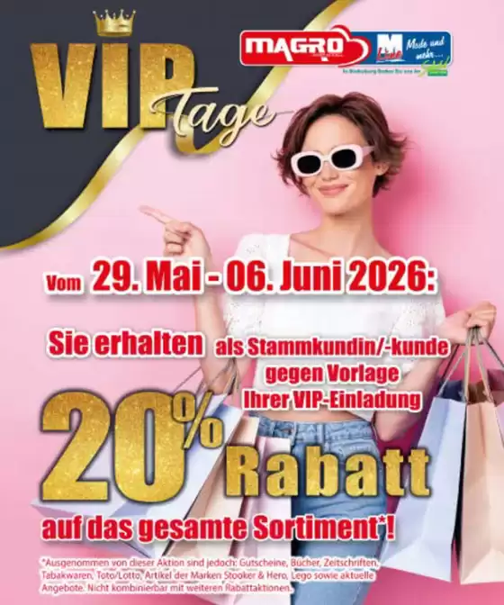 Kaufhaus Magro Katalog in Gimbsheim | 20% Rabatt | 2026-05-29T00:00:00.000Z - 2026-06-06T00:00:00.000Z