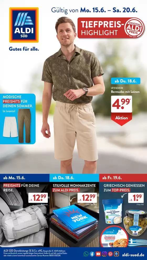 Aldi Süd Katalog | Exklusive Deals und Schnäppchen | 2026-06-15T00:00:00.000Z - 2026-06-20T00:00:00.000Z