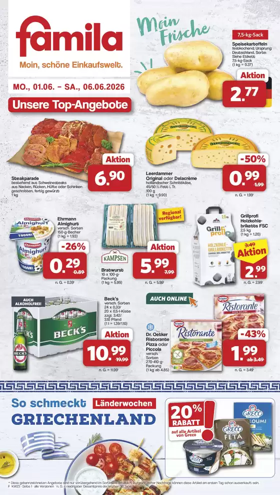 famila Nordwest Katalog in Lingen (Ems) | Markt - Angebote | 2026-06-01T00:00:00.000Z - 2026-06-06T00:00:00.000Z