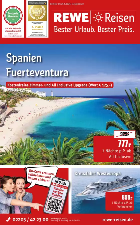 Netto Reisen Katalog in Breitnau | REWE Reisen Prospekt 2026 06 komprimiert | 2026-05-30T00:00:00.000Z - 2026-06-26T00:00:00.000Z