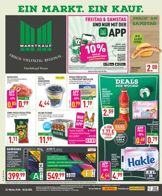 Marktkauf Katalog | Unsere besten Angebote für Sie | 2026-06-01T00:00:00.000Z - 2026-06-06T00:00:00.000Z