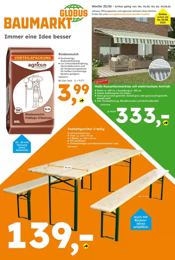 Globus Baumarkt Katalog in Lampertswalde | Globus Baumarkt prospekt | 2026-06-02T00:00:00.000Z - 2026-06-06T00:00:00.000Z