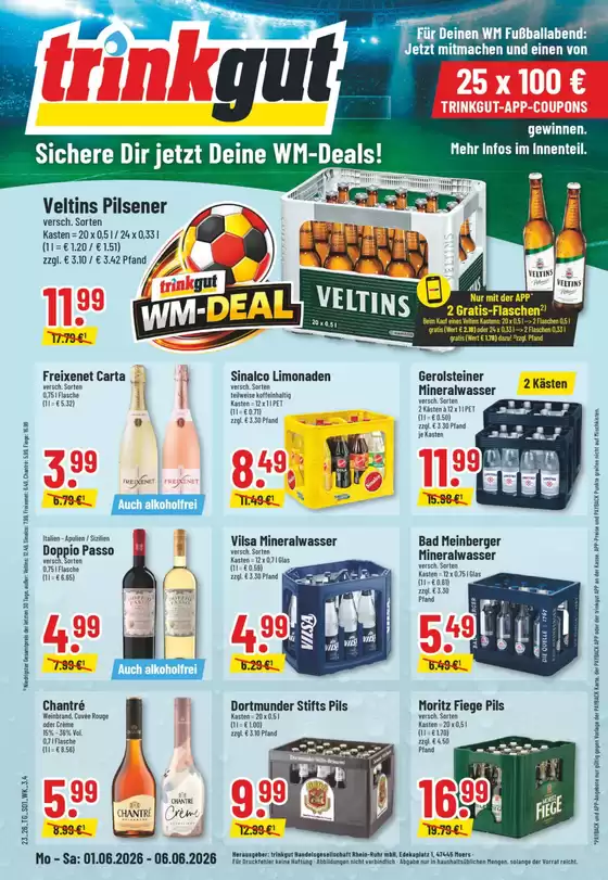 trinkgut Katalog in Crivitz | Tolle Rabatte auf ausgewählte Produkte | 2026-06-01T00:00:00.000Z - 2026-06-06T00:00:00.000Z
