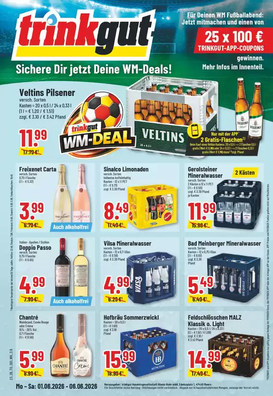 trinkgut Katalog in Crivitz | Rabatte und Aktionen | 2026-06-01T00:00:00.000Z - 2026-06-06T00:00:00.000Z