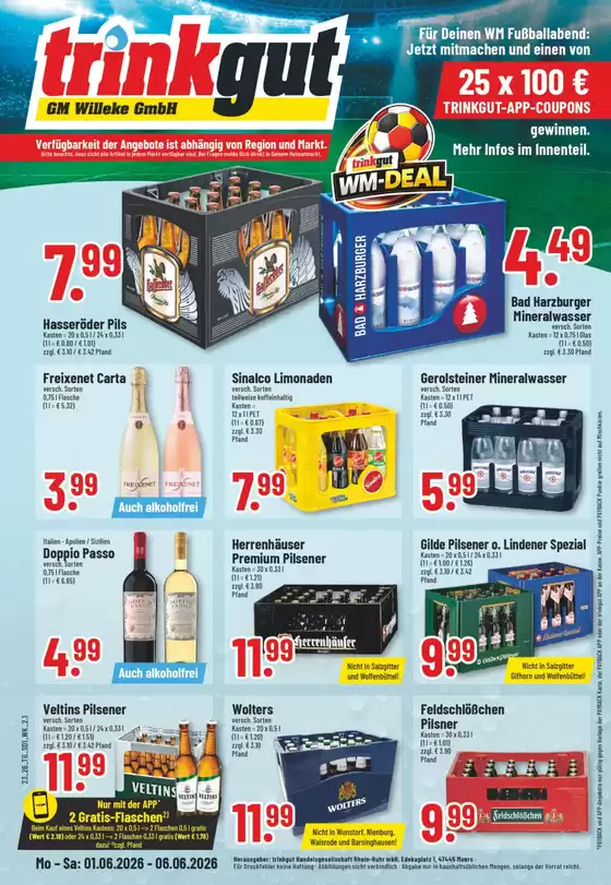 trinkgut Katalog in Crivitz | Aktuelle Schnäppchen und Angebote | 2026-06-01T00:00:00.000Z - 2026-06-06T00:00:00.000Z