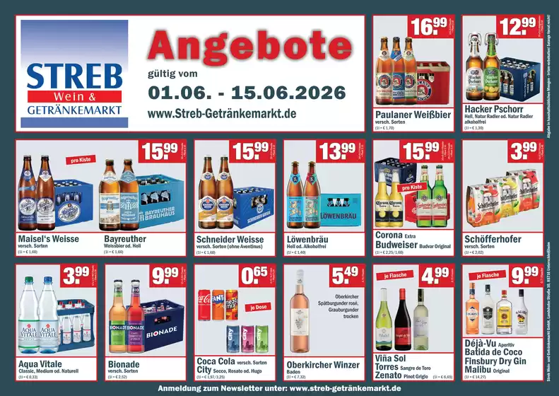 Streb Getränkemärkte Katalog | Angebote | 2026-06-04T00:00:00.000Z - 2026-06-15T00:00:00.000Z