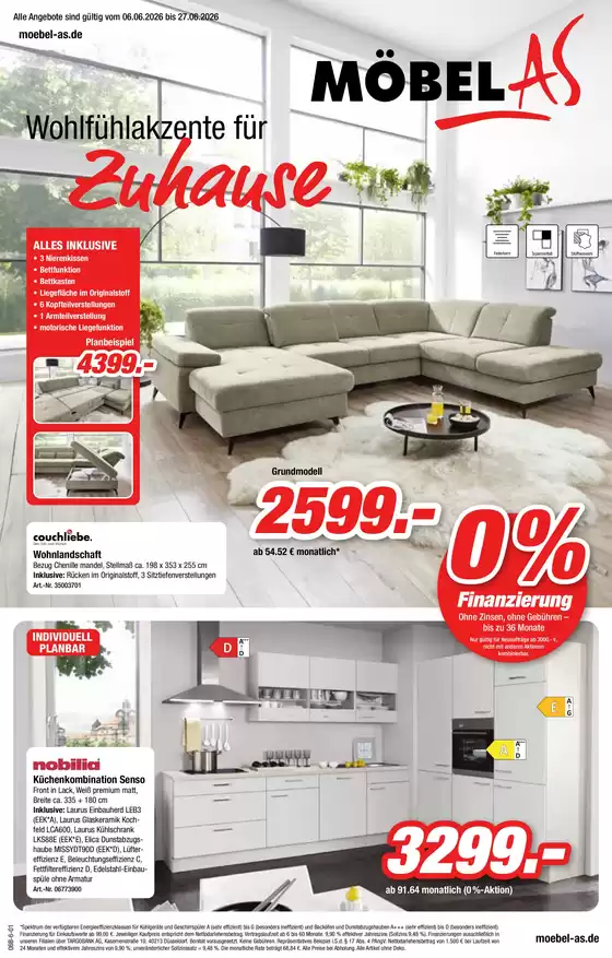 Möbel AS Katalog in Waldenburg (Zwickau) | Wohlfühlakzente für Zuhause  | 2026-06-05T00:00:00.000Z - 2026-06-27T00:00:00.000Z