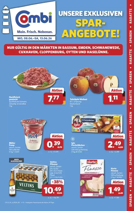 Combi Markt Katalog in Schweich | Attraktive Sonderangebote für alle | 2026-06-08T00:00:00.000Z - 2026-06-13T00:00:00.000Z