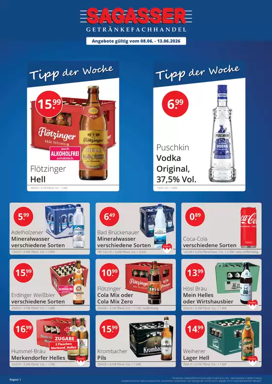 Sagasser Katalog | Sagasser flugblatt | 2026-06-08T00:00:00.000Z - 2026-06-13T00:00:00.000Z