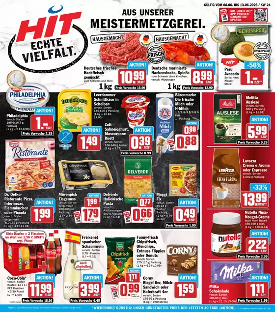 Hit Markt Katalog | Tolles Angebot für alle Kunden | 2026-06-08T00:00:00.000Z - 2026-06-13T00:00:00.000Z