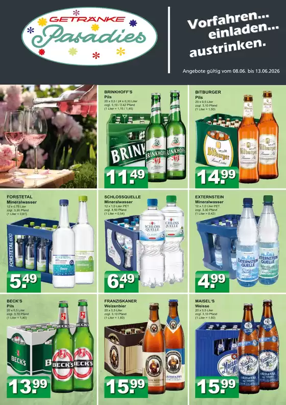 Getränkeparadies Gefromm Katalog | Tolles Angebot für alle Kunden | 2026-06-08T00:00:00.000Z - 2026-06-13T00:00:00.000Z