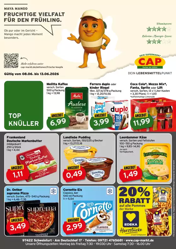 CAP Markt Katalog in Hochdorf-Assenheim | Top-Angebote für alle Schnäppchenjäger | 2026-06-08T00:00:00.000Z - 2026-06-13T00:00:00.000Z