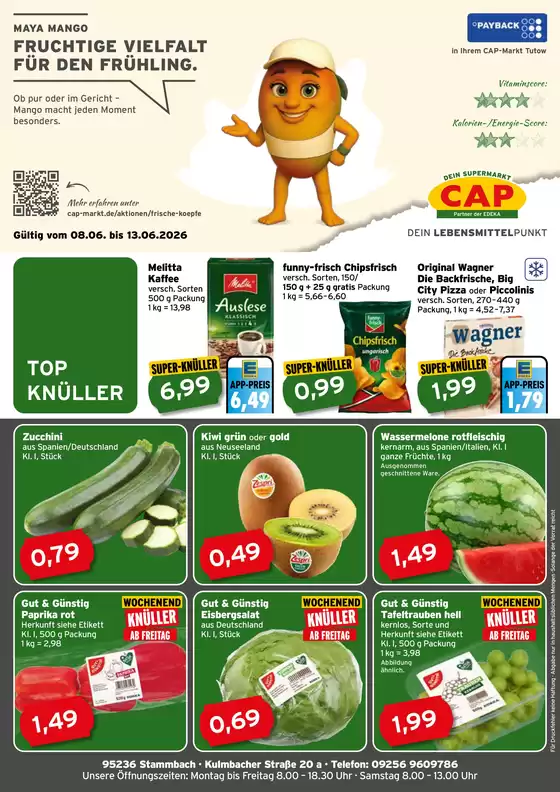 CAP Markt Katalog in Hochdorf-Assenheim | Attraktive Sonderangebote für alle | 2026-06-08T00:00:00.000Z - 2026-06-13T00:00:00.000Z