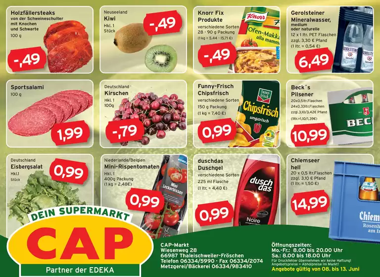 CAP Markt Katalog in Hochdorf-Assenheim | Unsere besten Schnäppchen | 2026-06-08T00:00:00.000Z - 2026-06-13T00:00:00.000Z
