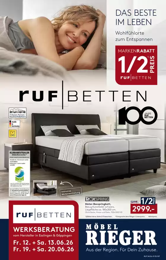 Möbel Rieger Katalog | Top-Deals und Rabatte | 2026-06-12T00:00:00.000Z - 2026-06-20T00:00:00.000Z