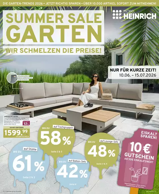 Möbel Heinrich Katalog | Aktuelle Sonderaktionen | 2026-06-10T00:00:00.000Z - 2026-07-15T00:00:00.000Z